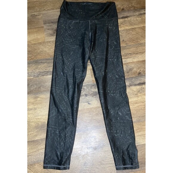 Aerie Chill. Play. Move leggings size medium Dark Green Pants Mesh Cut Out - Picture 2 of 7